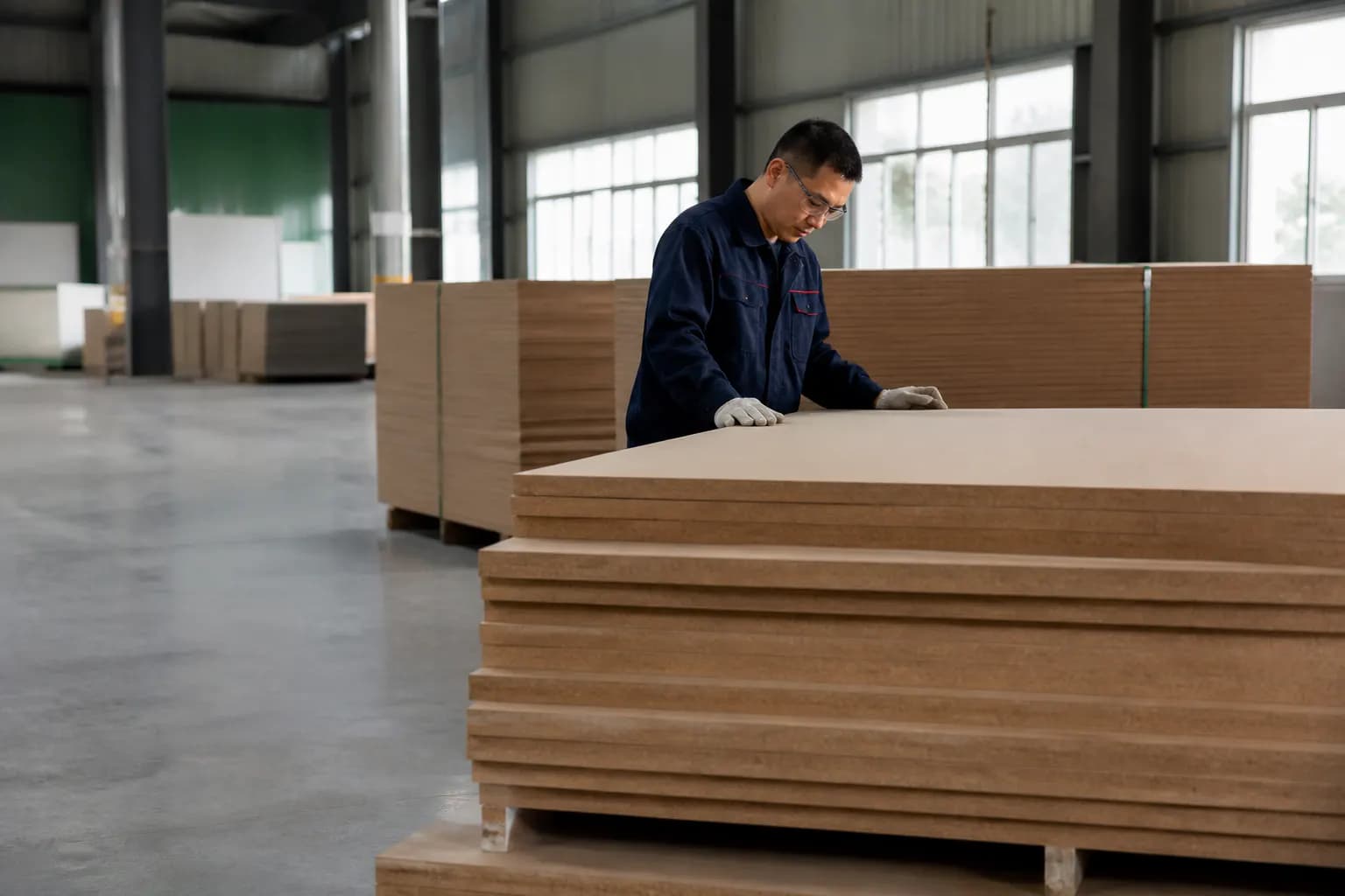CUZI MDF boards prepared in a professional manufacturing environment